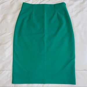 ZARA green Pencil skirt